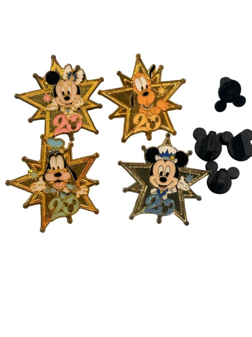 Disney Tokyo Seas Mickey Minnie Mouse Trading Pin Pluto Goofy Stars Time Shine